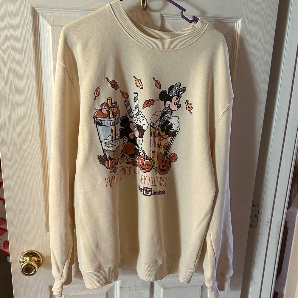 Disney Cream Graphic Sweatshirt